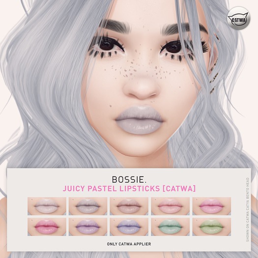 Bossie. juicy pastel lipsticks [catwa] (wear me)