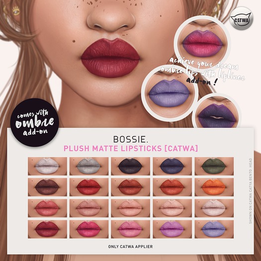 Bossie. plush matte lipsticks [catwa] (wear me)