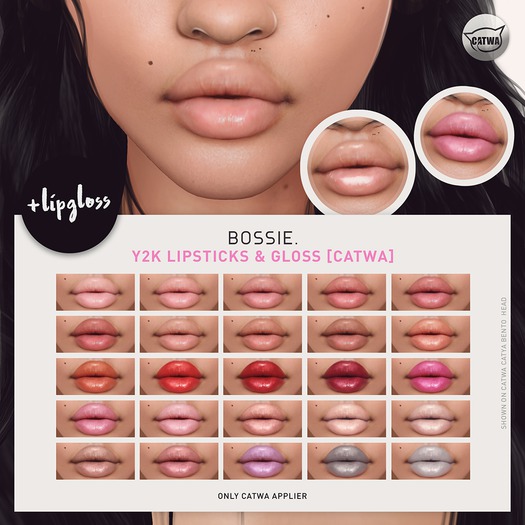 Bossie. Y2K lipsticks & gloss [catwa] (wear me)