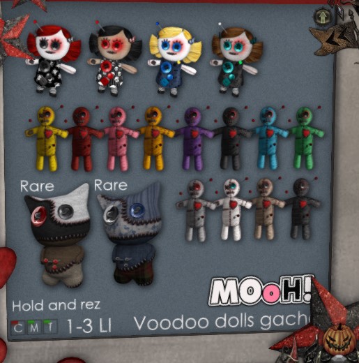 MOoH! Voodoo kitty doll Denim RARE