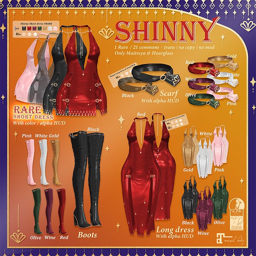 MIWAS / Shinny Scarf #Gold