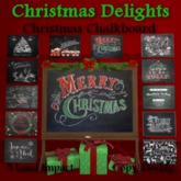 Christmas Blackboard, 12 Designs, 5 Li, Bagged
