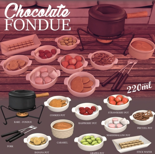 220ML - Chocolat Fondue - Cookies - COMMON
