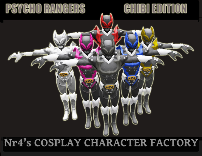 chibi psycho rangers