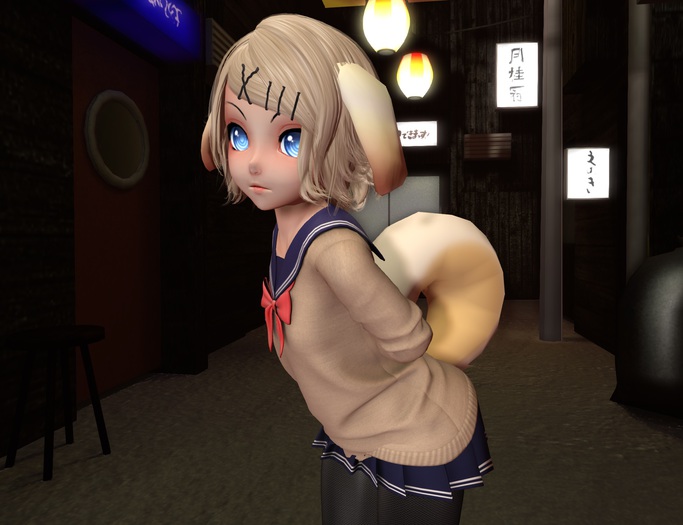 Melon's Shiba Puppy Ears and Tail