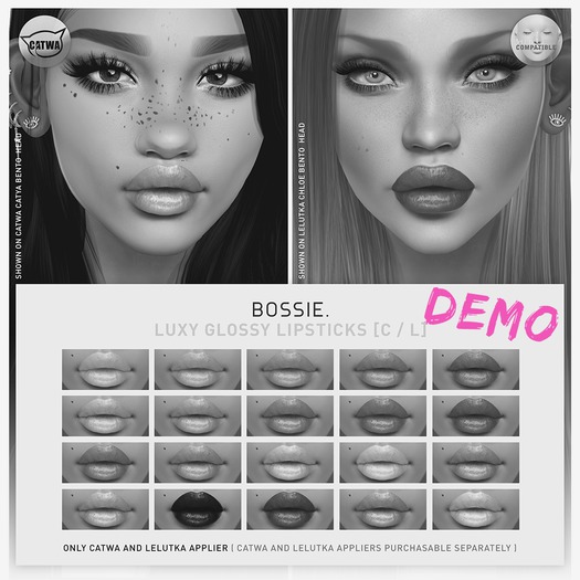 Bossie. luxy glossy lipsticks [C / L][DEMO]