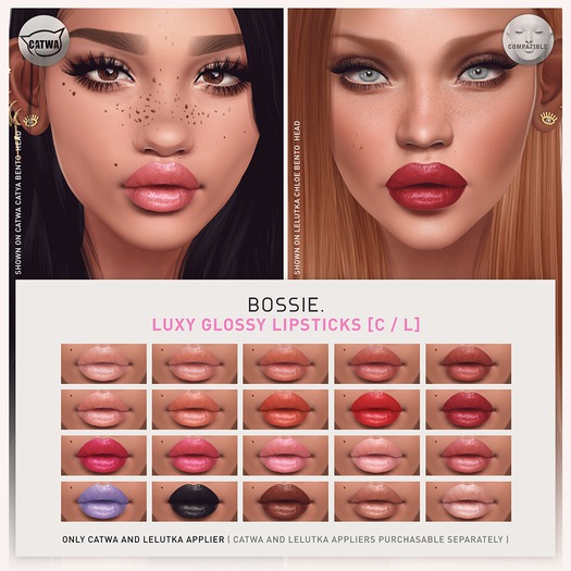 Bossie. luxy glossy lipsticks [C / L][Fatpack]