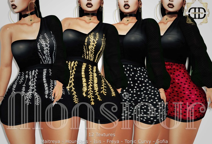 -Desmonia- Monsieur Mini Dress Fatpack (Wear Me)