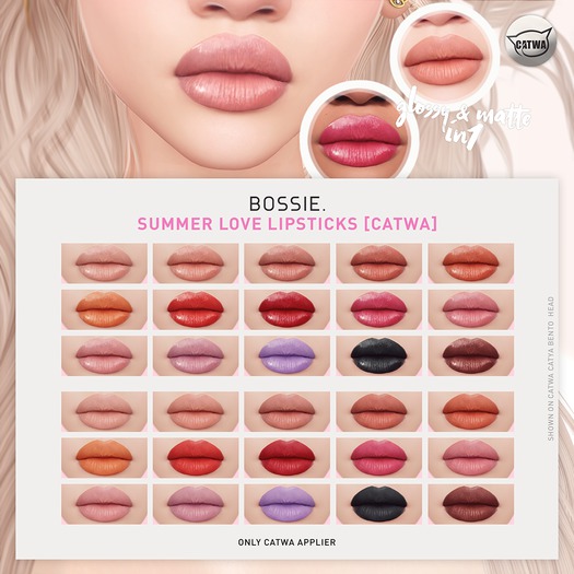 Bossie. summer love lipsticks [catwa] (wear me)
