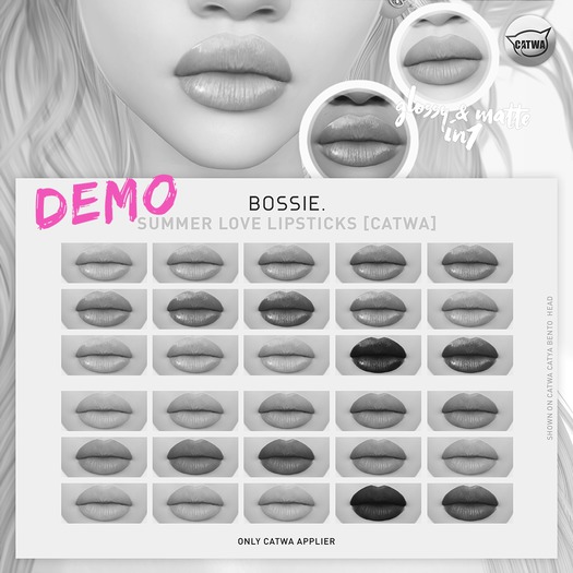 Bossie. summer love lipsticks [catwa][DEMO]