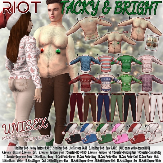 22. RIOT / Tacky & Bright Hat & Slippers - Pink Maitreya