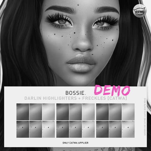 Bossie. darlin highlighters + freckles [catwa][DEMO]
