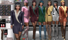 R.F. - MARIKA Outfit (Blazer dress, Shoes-Socks, Hat) with driven hud 20 textures + 15 socks