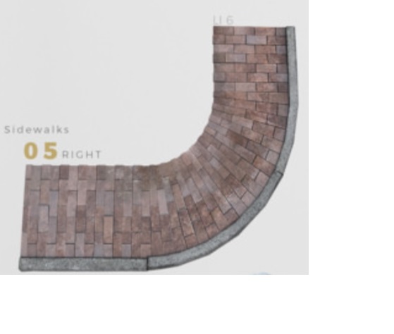 MINIMAL - Winter Street Sidewalk Curve -R- 5