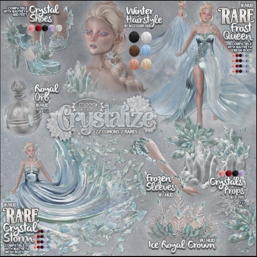 :Moon Amore: Crystallize / Crystals Props / ROSE
