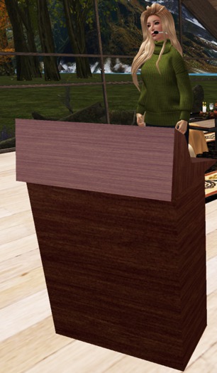 Hostess Station / Booth with Free Mike Headset