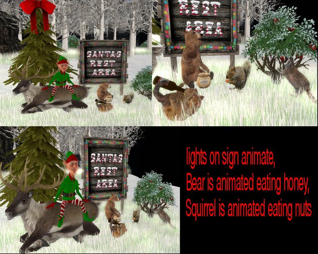 AA Country Santas Rest Area Scene