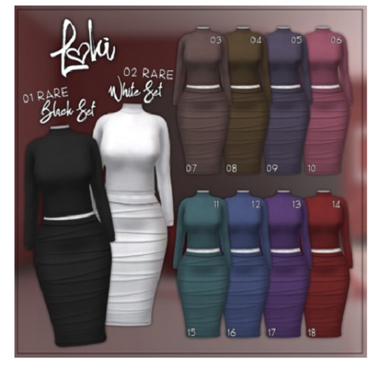 02. RARE Loki - I Am Elegance GACHA - White Set - Maitreya