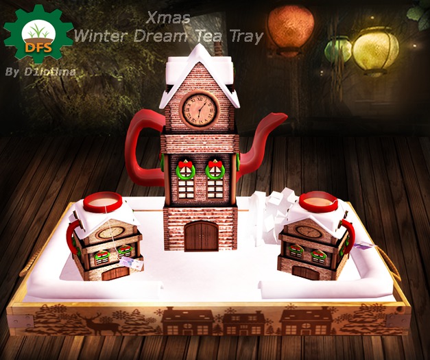 DFS Xmas Winter Dream Tea Tray