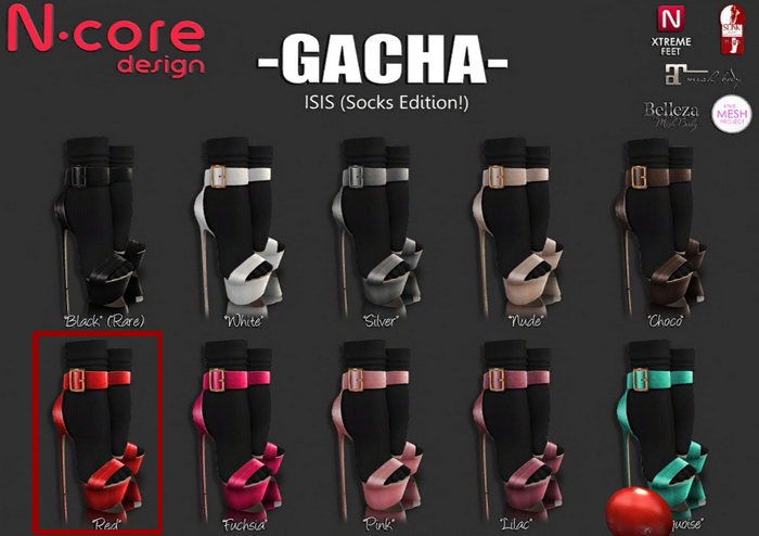 N-core Gacha! ISIS (Socks) "Red"