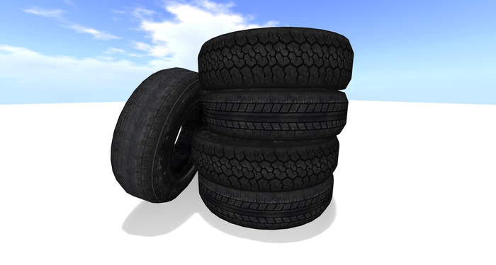 Car old tires Mesh