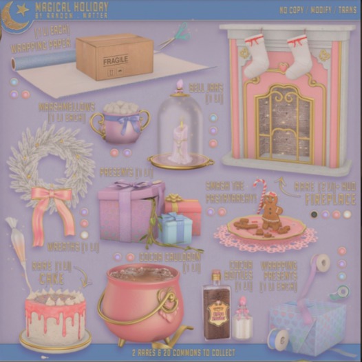 .random.Matter. - Magical Holidays - Wrapping Paper [Lilac]