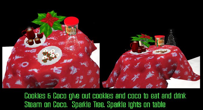 Cmas Hot Coco and Cookies Table