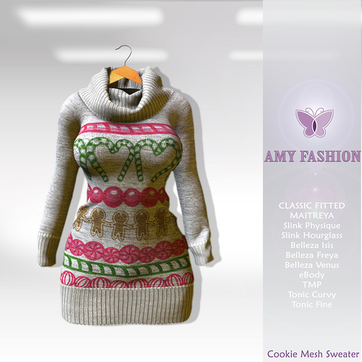 =AF= Cookie Mesh Sweater - Grey