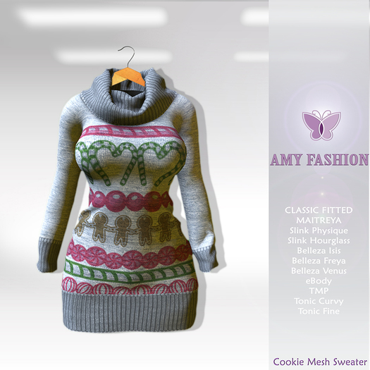 =AF= Cookie Mesh Sweater - Azul