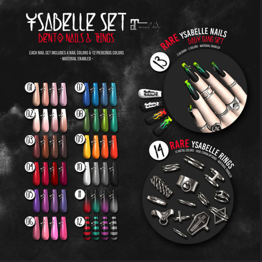 -SU!- Ysabelle Set - Nails - (Maitreya) /08/