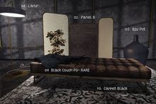 Concept} *04 Nature - Black Couch PG- RARE