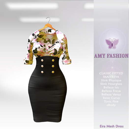 =AF= Eira Mesh Dress - Black