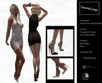 LauraLoop Harness Dress Transparent Black & White