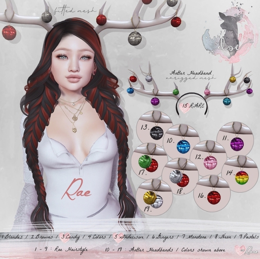 11.Doe: Rae Antlers Headband - Purple