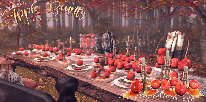 DISORDERLY. / Apple Bounty / Apple Candle Display