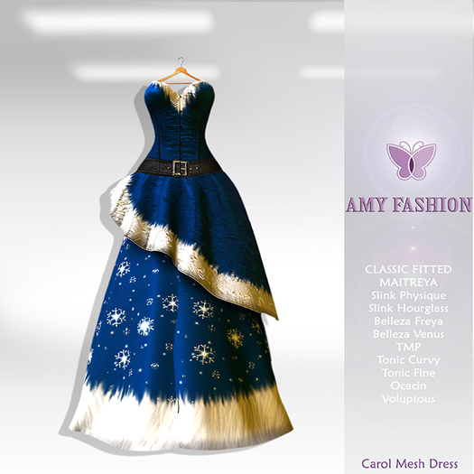 =AF= Carol Mesh Dress - Blue