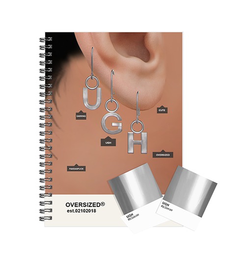 OVRSZ - "UGH" Earrings Silver