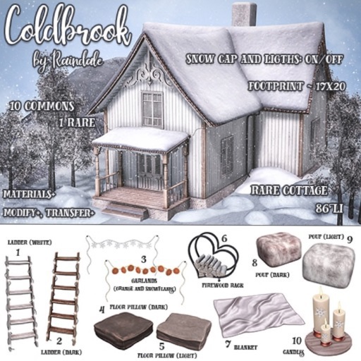 Raindale - Coldbrook cottage (rez&open) RARE