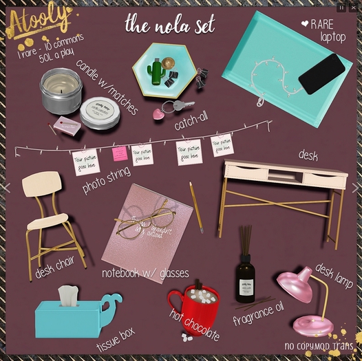 [atooly.home] the nola set .desk chair.