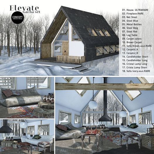 Concept} *07. Elevate. Stool Red