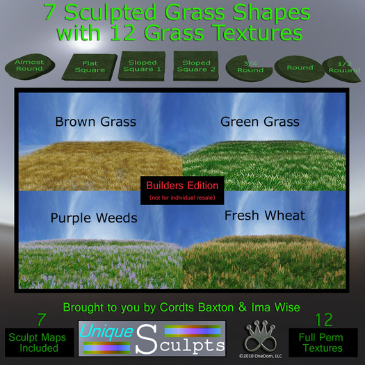 [ONEDOM] Magic Grass - Sculptmaps and Textures - [Builders Edition]