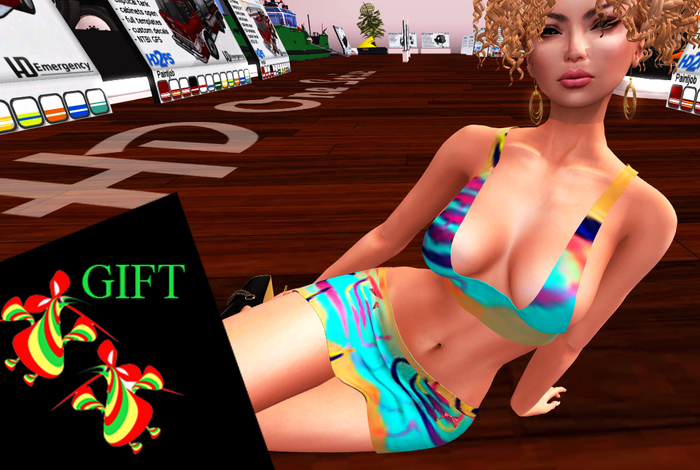 Maitreya beach dress BLUE gift