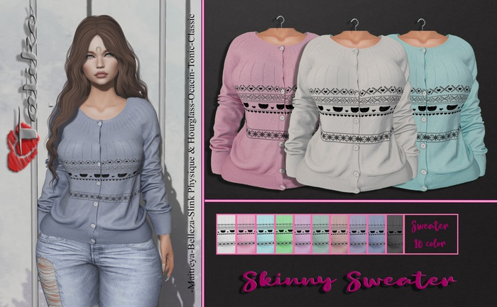 Tatiko - Skinny Sweater 10 color HUD