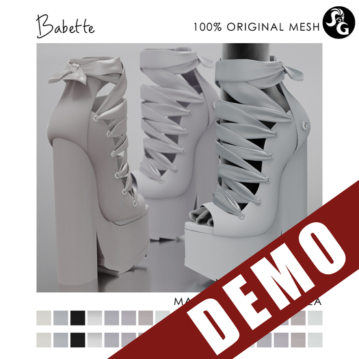 ::SG:: Babette Shoes - DEMO (Hud is only on purchased version)