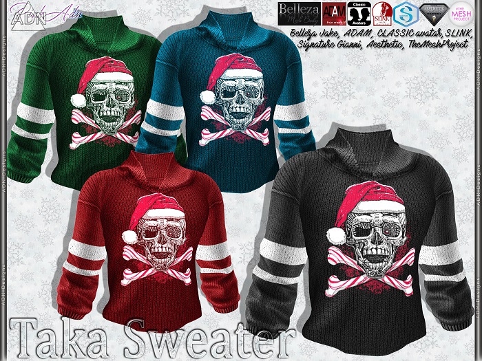 [AdN] Taka sweater (Belleza Jake ADAM Signature Gianni TMP Slink male Aesthetic CLASSIC avatar)