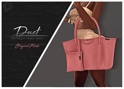 [.G.]Duet Tote- Coral