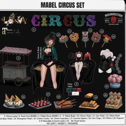 [IK] Mabel Circus - 02. Food Cart - RARE