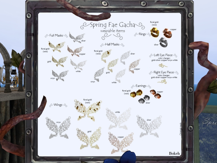 Bokeh - Spring Fae Ring "Floral Gold" (box) RARE