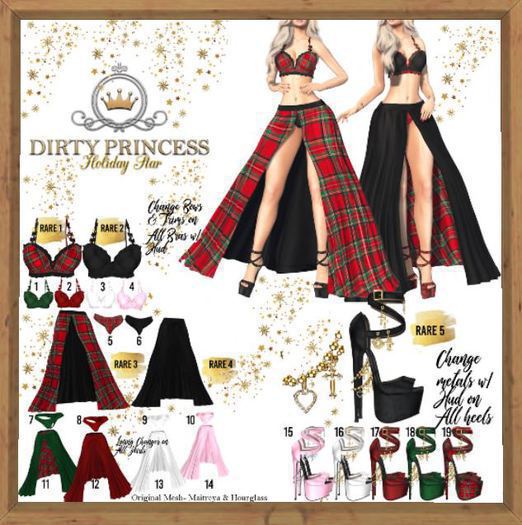 DIRTY PRINCESS- Holiday Star P000rincess Heels Maitreya  5 RARE