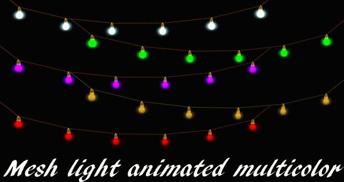 Mesh light animated multicolor